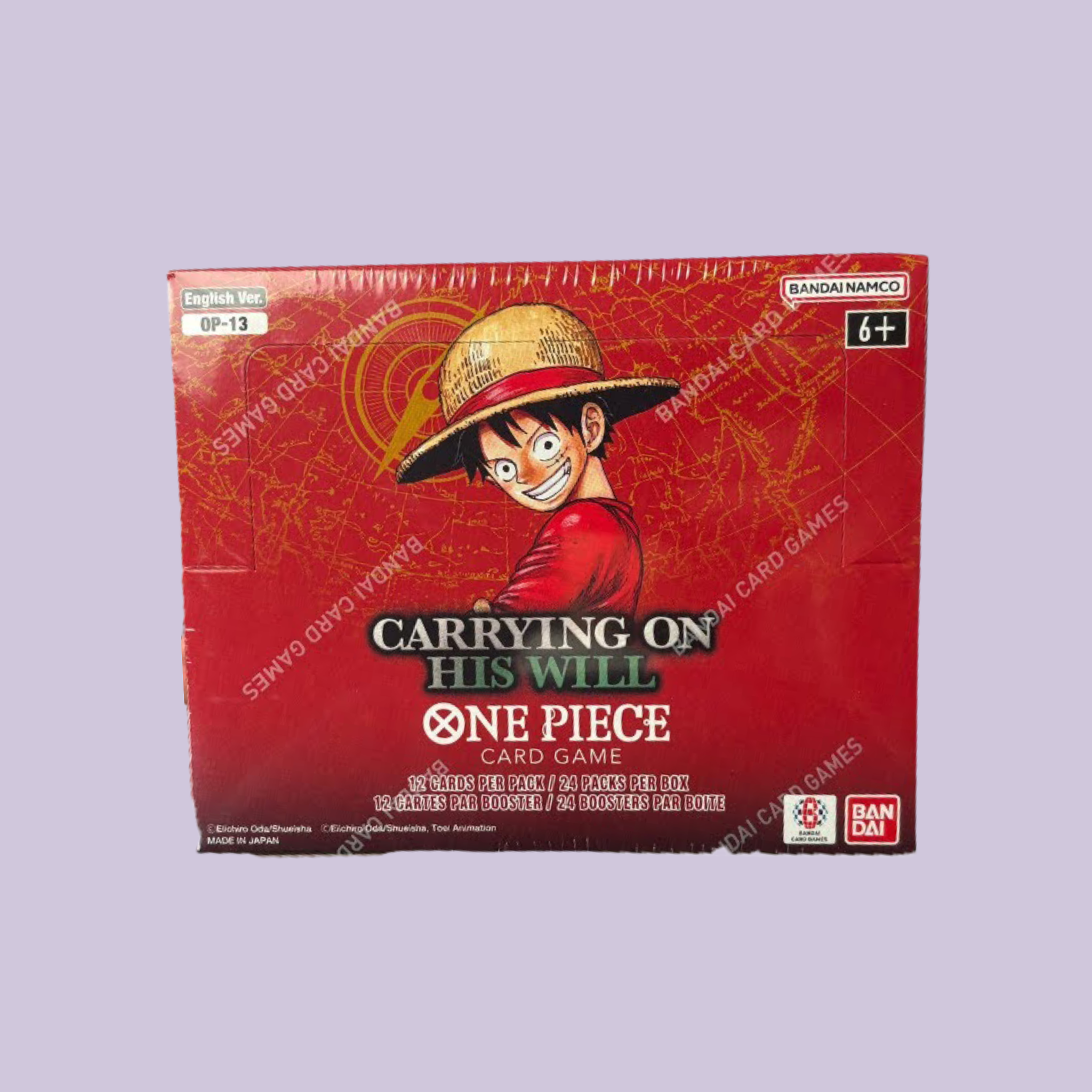 carrying on his will booster box english πͺ One Piece Card Game OP13 Carrying on His Will Booster Box English β TCG Fabrik Inc